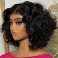 HD Lace Glueless Bob Wig - Pre-Cut Deep Wave Human Hair Wig