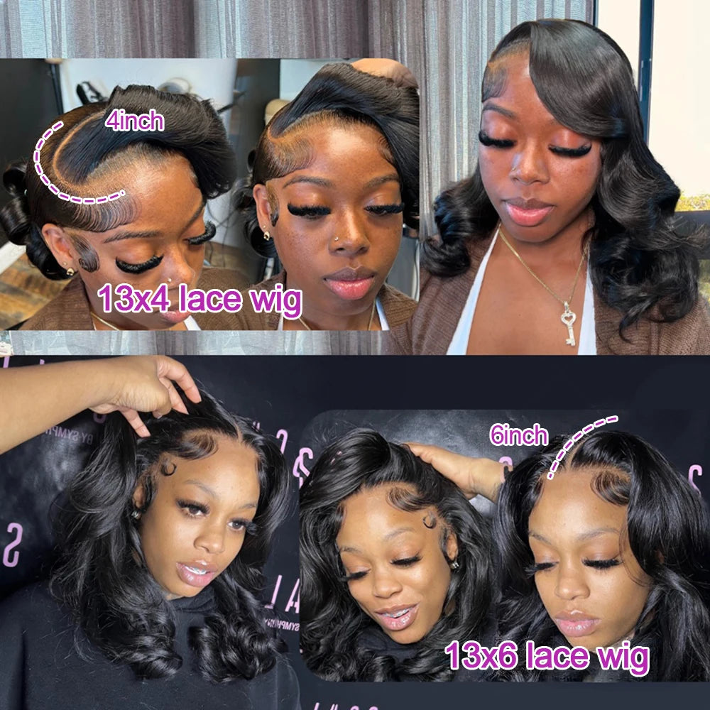 HD Lace Glueless Bob Wig - Pre-Cut Deep Wave Human Hair Wig