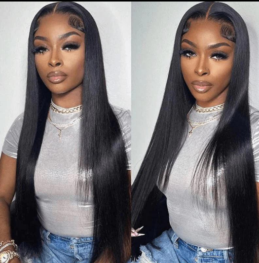 ✨ Luxe HD Glueless Bone Straight Wig – Brazilian Human Hair