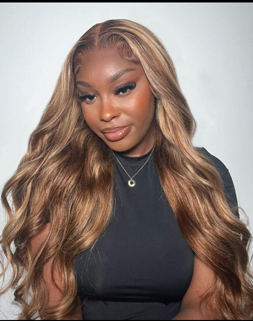 ✨P4/27 Honey Blonde Body Wave HD Lace Wig – Luxury Brazilian Remy Hair