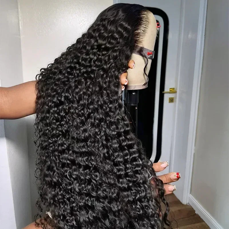 ✨ Luxe HD Lace Deep Wave Wig – Premium Brazilian Remy Hair (Pre-Plucked, Natural Hairline)